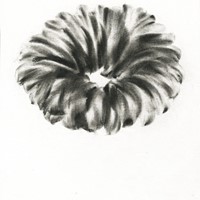 pastel noir sur papier canson,10x14,5cm,2010 ,MX  03